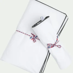 Lot de 2 taies d'oreiller en percale de coton 65x65cm - blanc