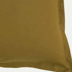 Lot de 2 taies d'oreiller en percale de coton - jaune alep 50x70cm