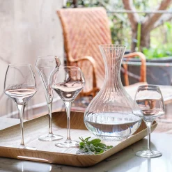 Lot de 6 verres à pied en cristallin 37cl - transparent