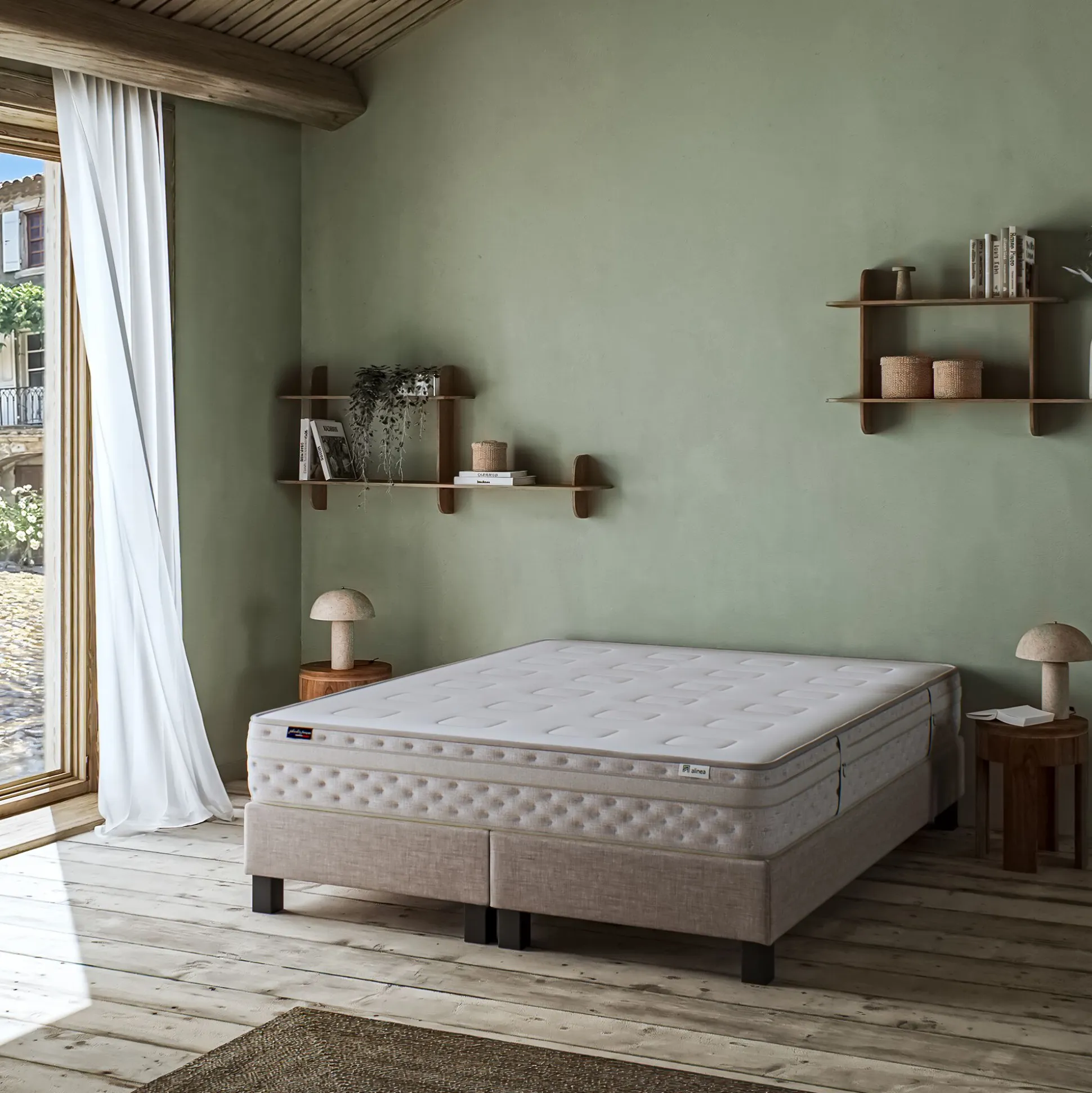 Matelas alinea à ressorts ensachés accueil équilibré 180x200cm