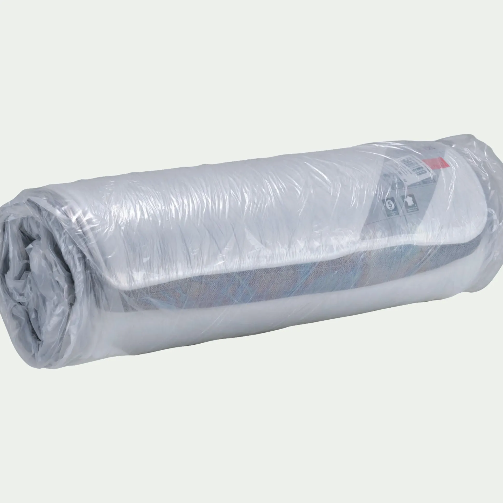 Matelas en mousse haute densité alinea accueil équilibré 90x190cm - blanc