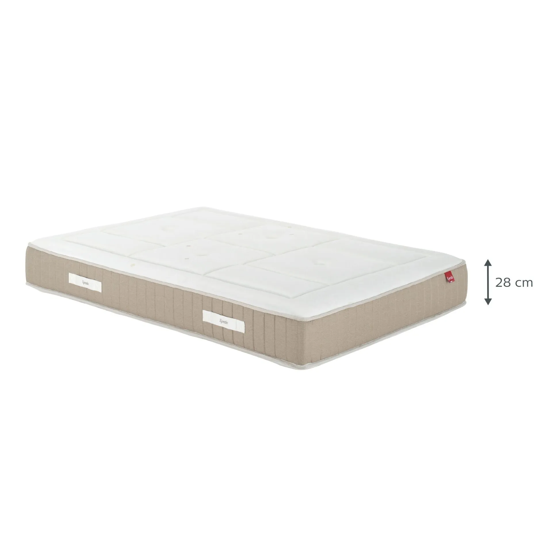 Matelas Epeda à ressorts accueil moelleux - 180x200cm