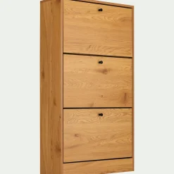 Meuble à chaussures en bois - bois clair