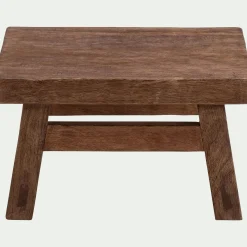 Meuble d'appoint en bois de manguier - bois foncé