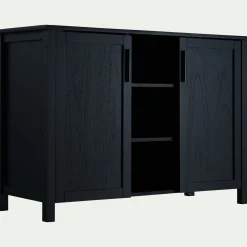 Meuble sous-vasque double et 2 portes en bois de cèdre - L120cm