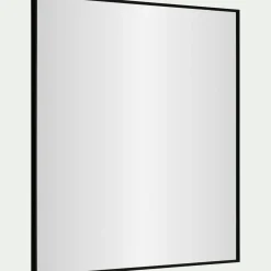Miroir carré en aluminium 70x70cm - noir