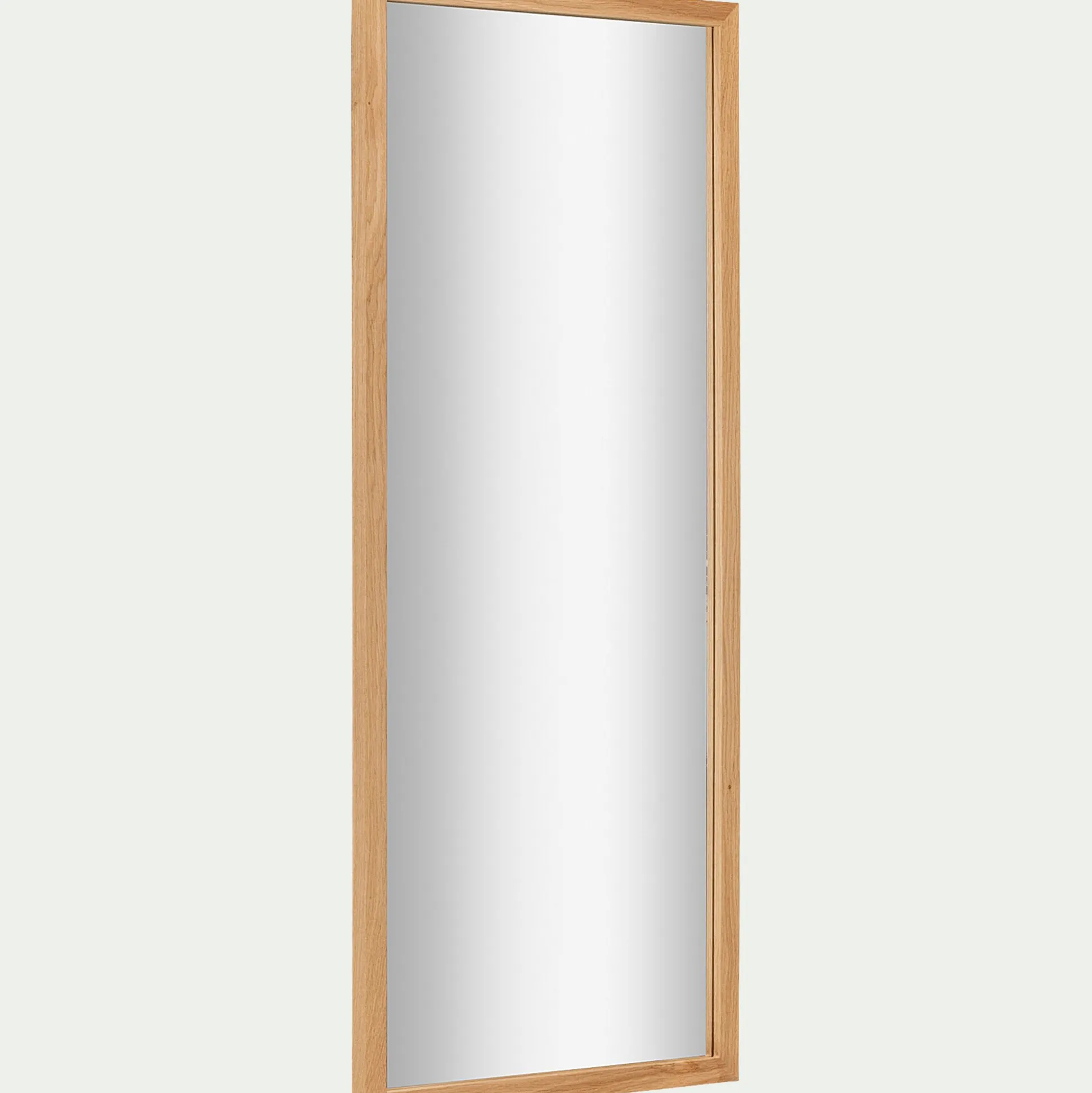 Miroir en bois de chêne - naturel 40x100cm