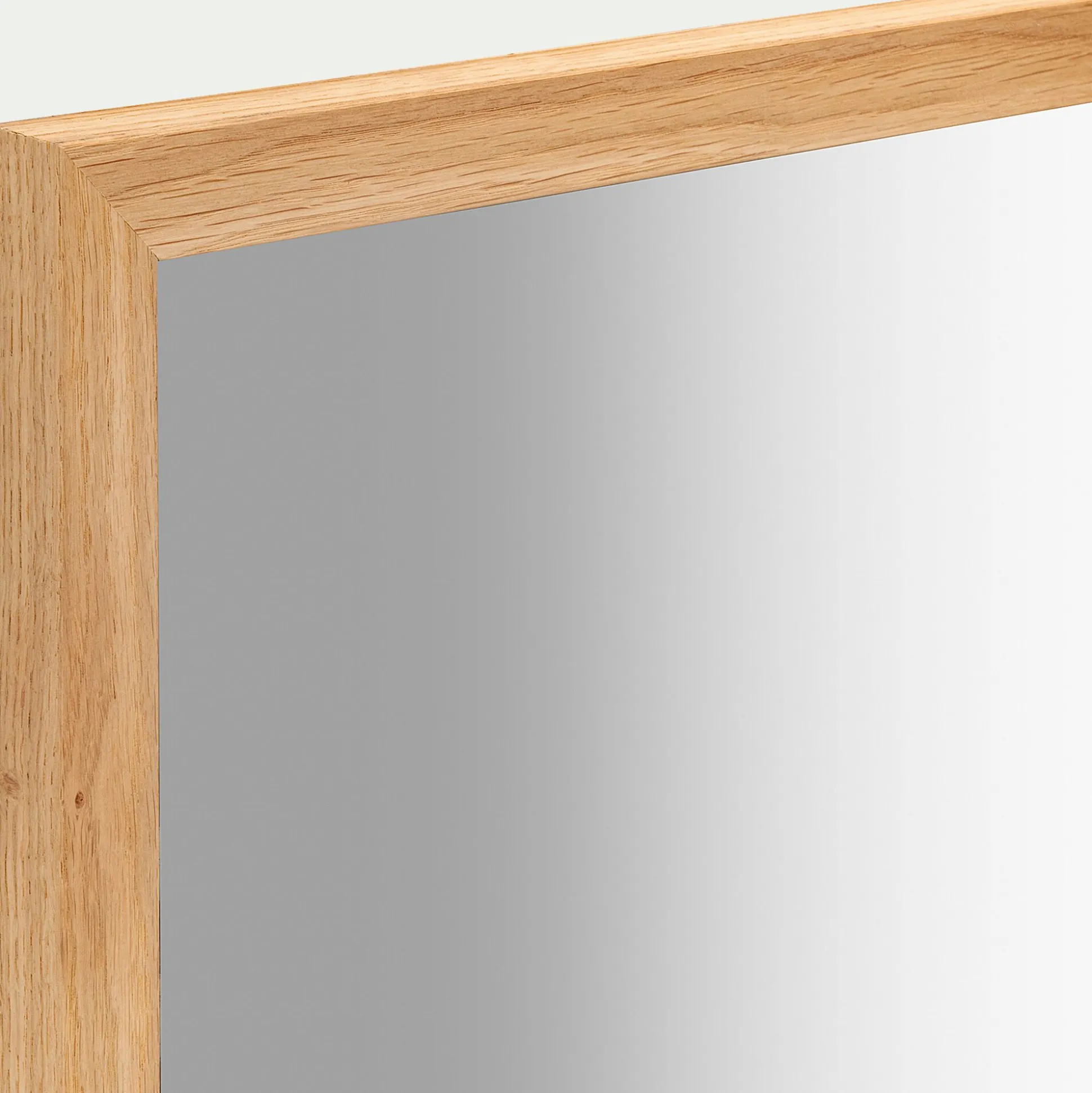 Miroir en bois de chêne - naturel 40x100cm