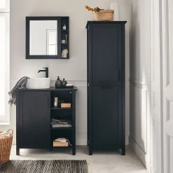 Miroir rectangulaire de salle de bain en bois de cèdre - L61,5cm