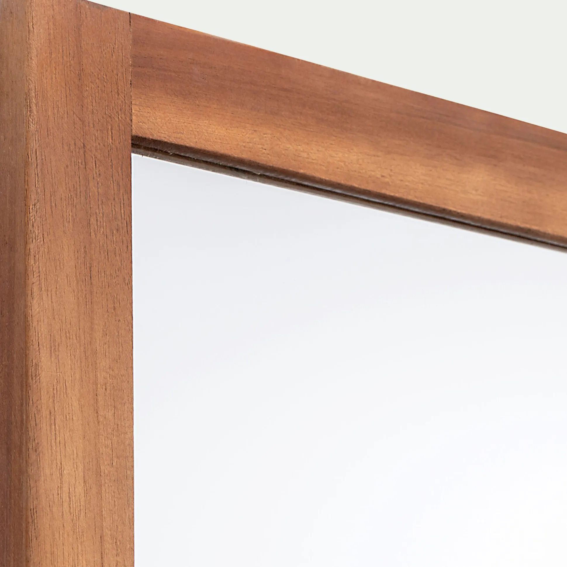 Miroir rectangulaire de salle de bain en acacia - 88cm