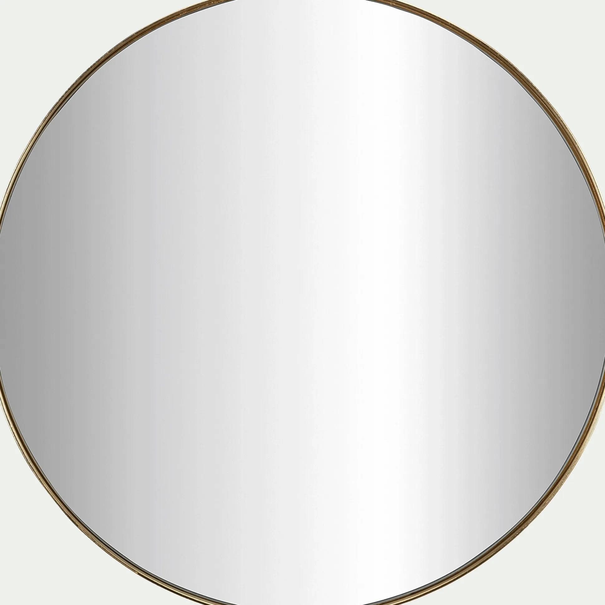 Miroir rond en panneaux de fibres D50,5cm - doré