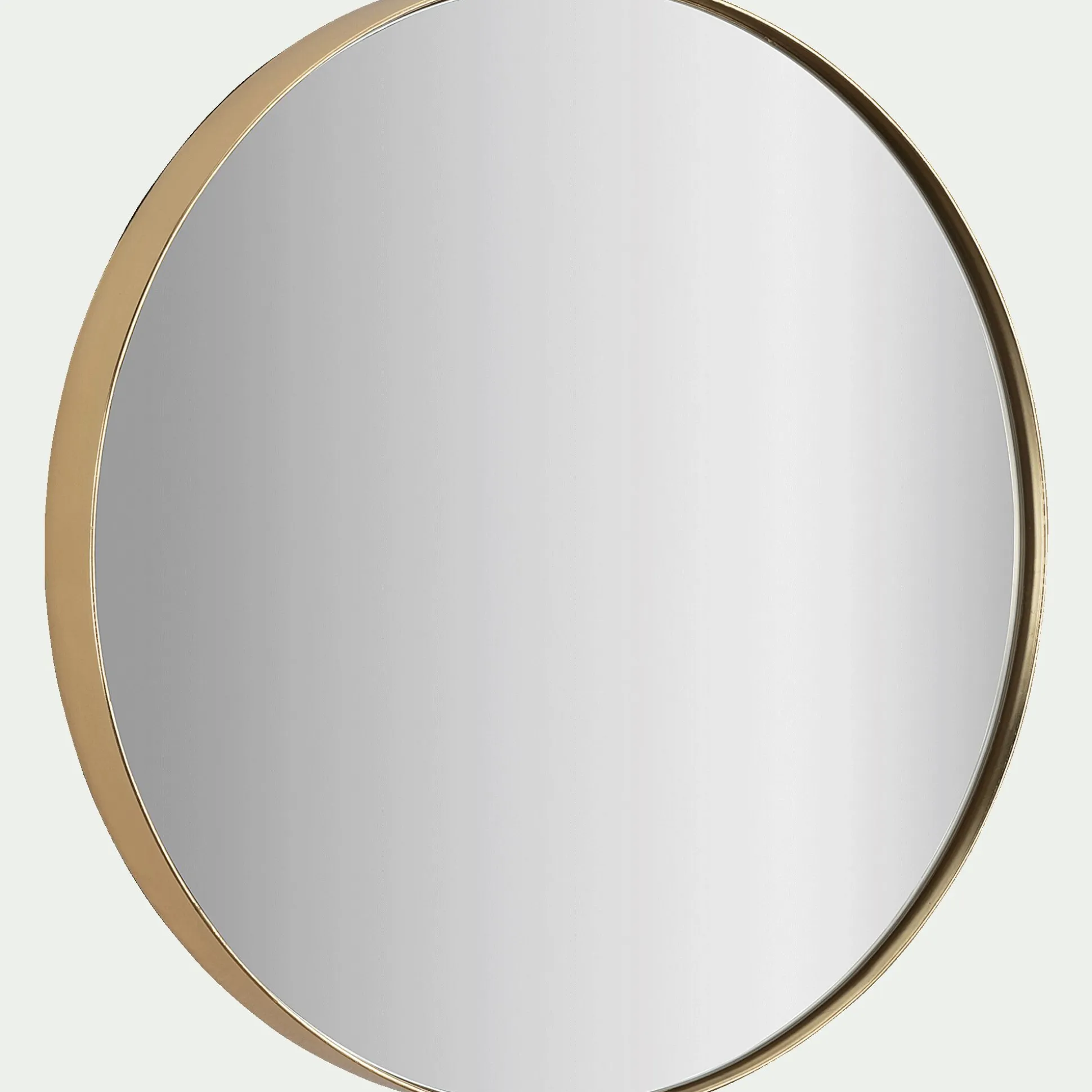 Miroir rond en panneaux de fibres D50,5cm - doré