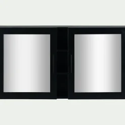 Miroirs rectangulaires double de salle de bain en bois de cèdre - L110cm