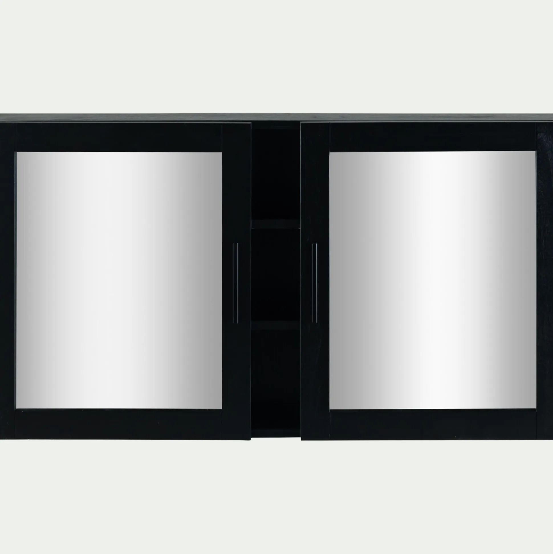 Miroirs rectangulaires double de salle de bain en bois de cèdre - L110cm