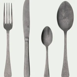 Ménagère 16 pièces en inox - argenté vieilli
