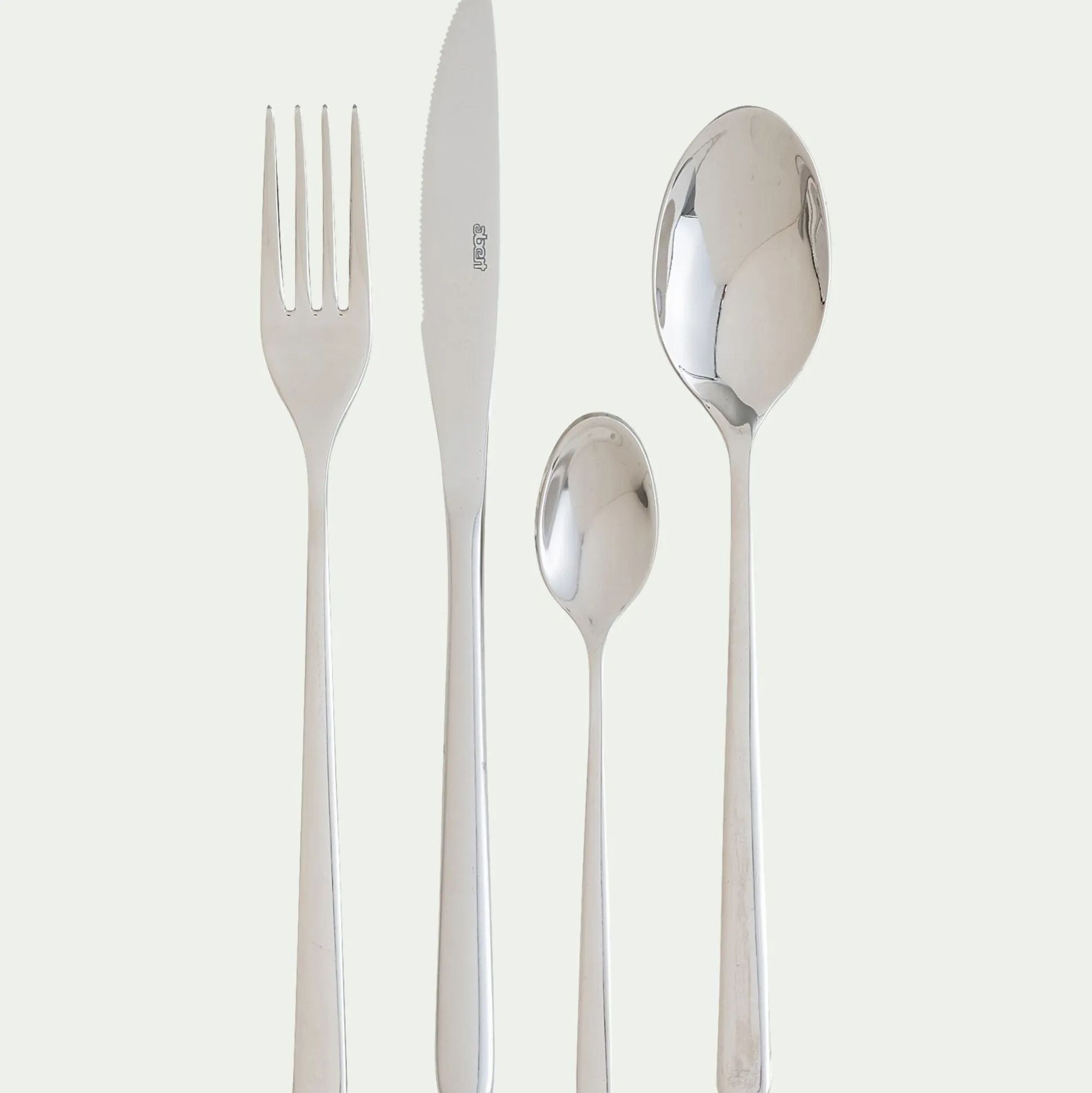 Ménagère 24 pièces en inox - gris argenté