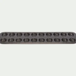 Moule à 20 madeleines en acier - gris anthracite