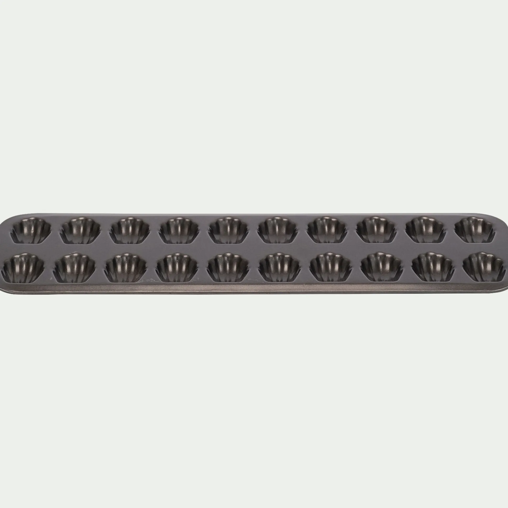 Moule à 20 madeleines en acier - gris anthracite