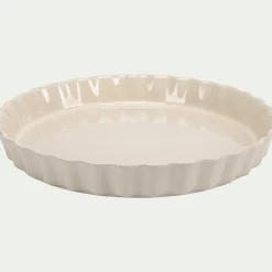 Moule à tarte en céramique D31cm - beige