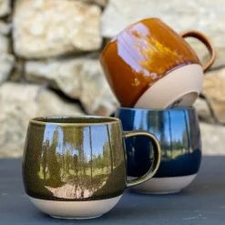 Mug avec anse en grès 47cl - brun rustrel