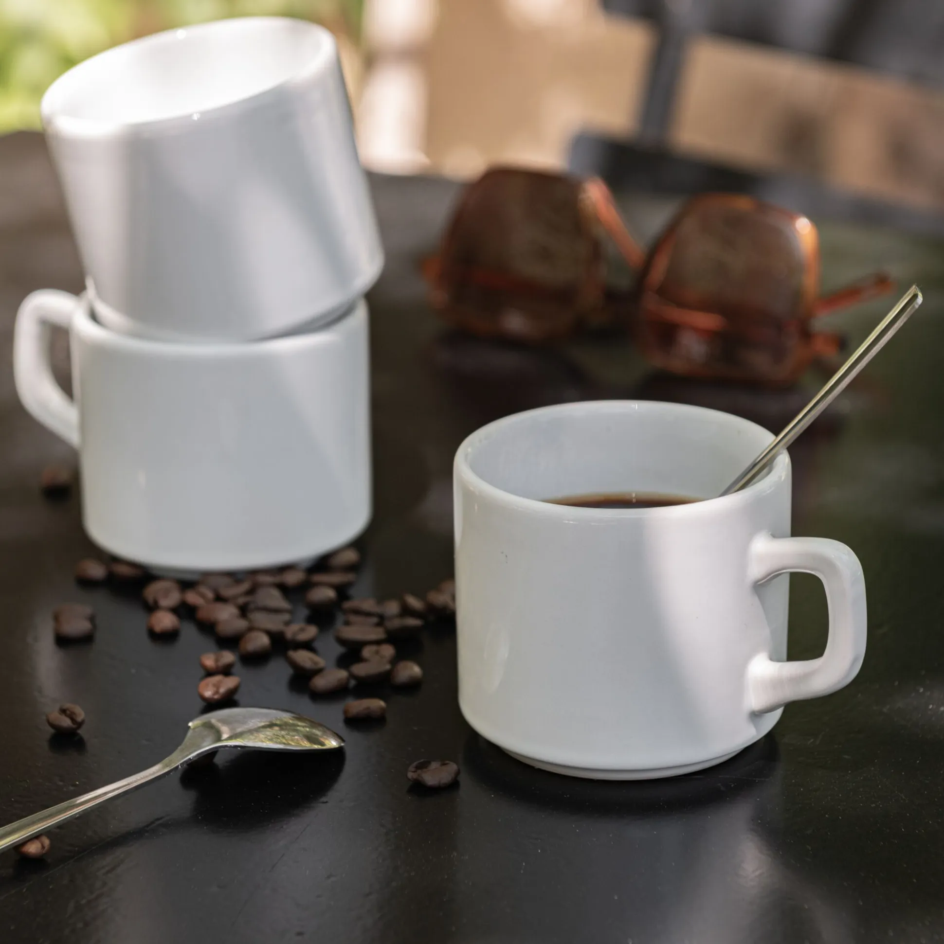 Mug en faïence 18,4cl - blanc ventoux