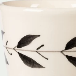 Mug en faïence D9,5cm - blanc