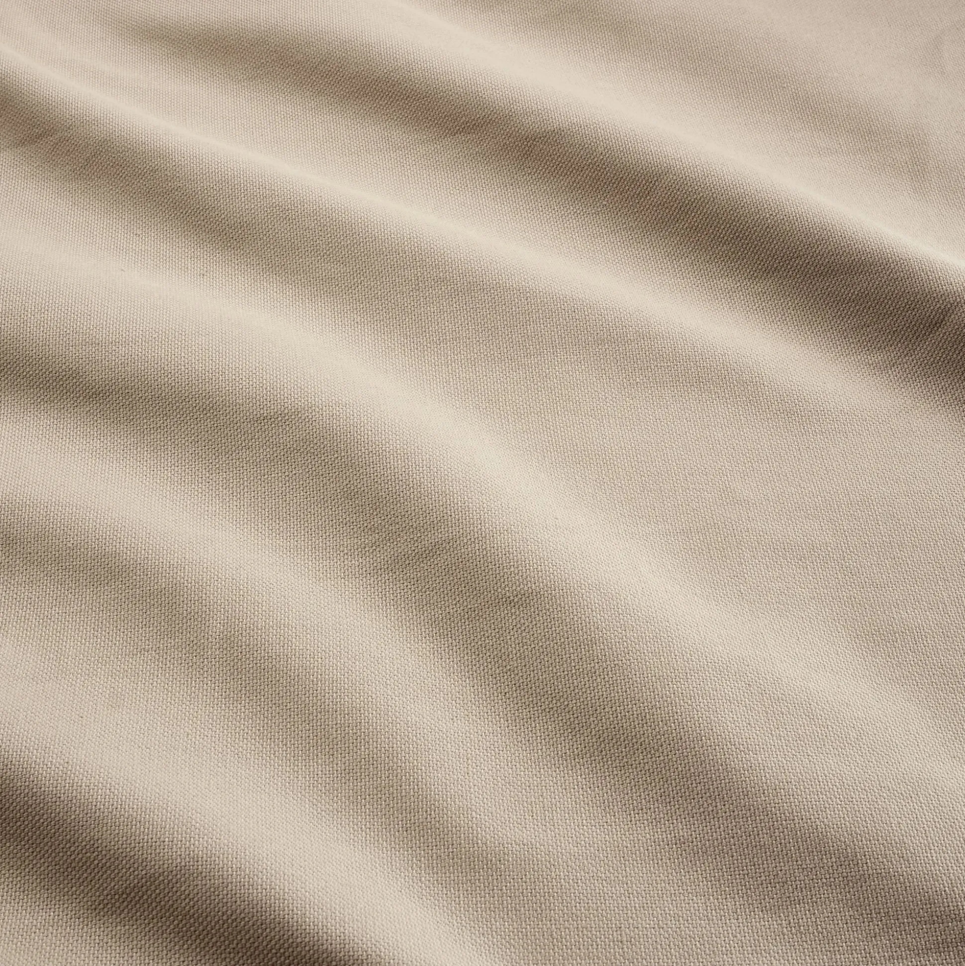 Nappe brodée en coton 150x250cm - beige corde