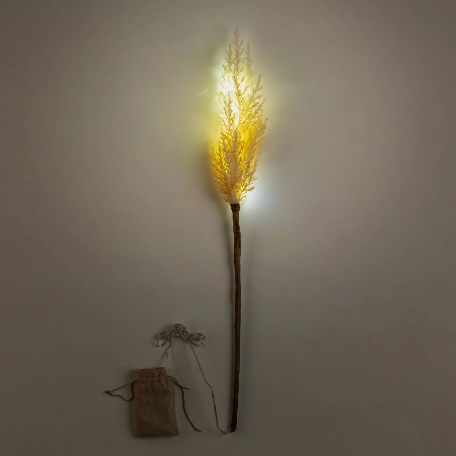 Pampa LED électrique H70cm - beige (modèle aléatoire)
