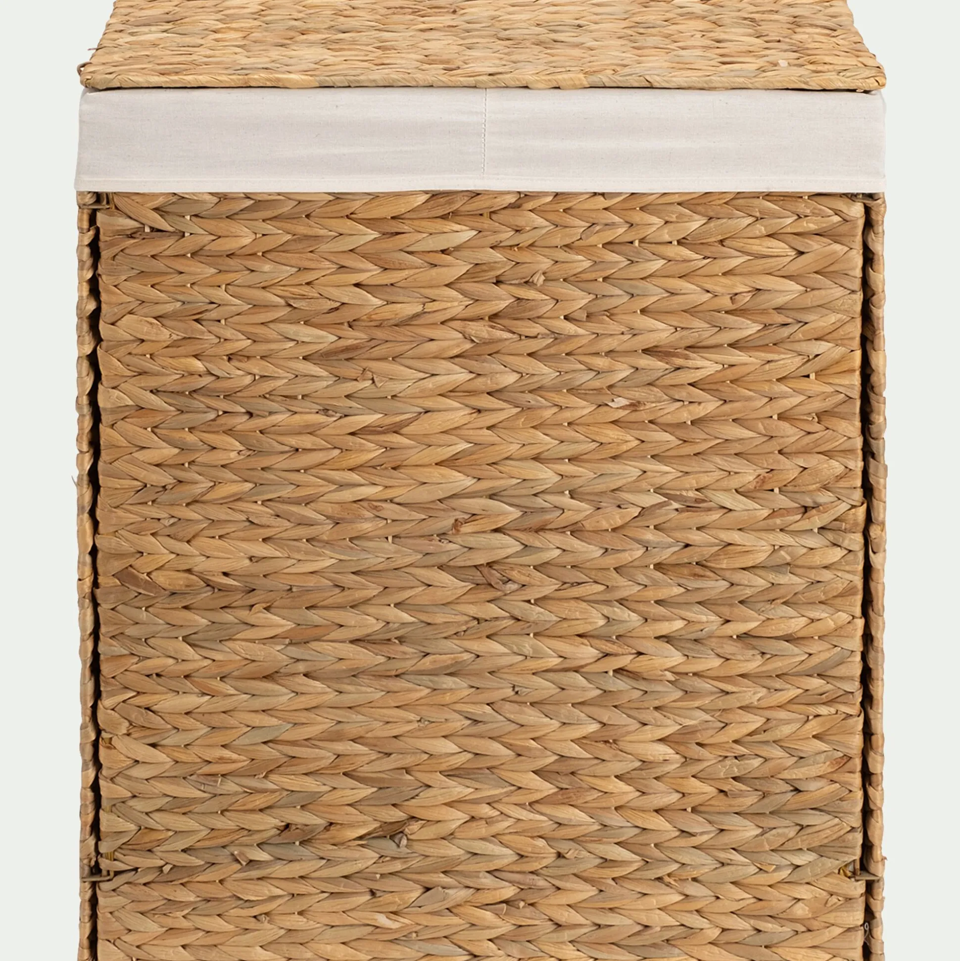 Panier en jacinthe d'eau H60xL50cm - naturel