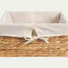 Panier en jacinthe d'eau H15xL30cm - naturel