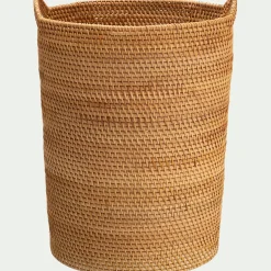 Panier à linge en rotin D40xH53cm - naturel