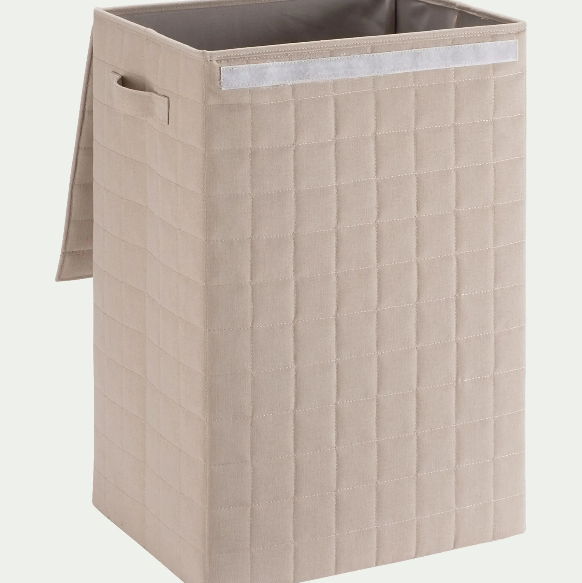 Panier à linge pliable en tissu H60cm - beige