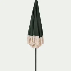 Parasol à franges D180cm - vert kaki