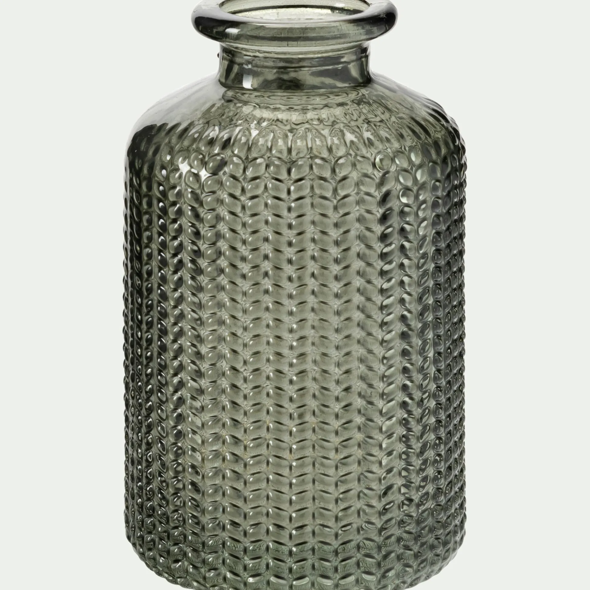 Petit vase en verre H10cm - vert