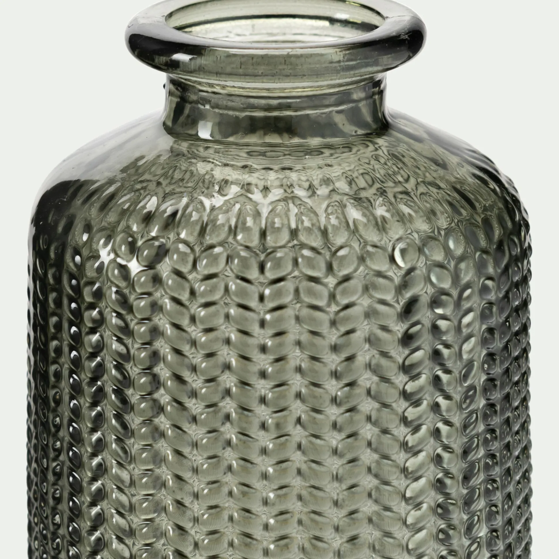 Petit vase en verre H10cm - vert