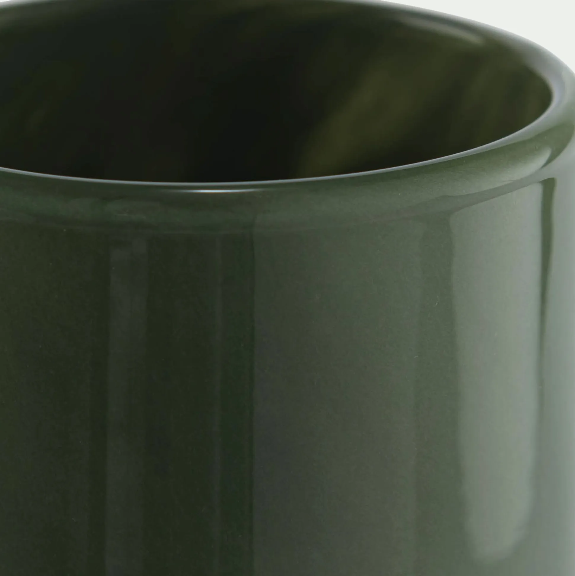 Photophore en verre D8xH8cm - vert