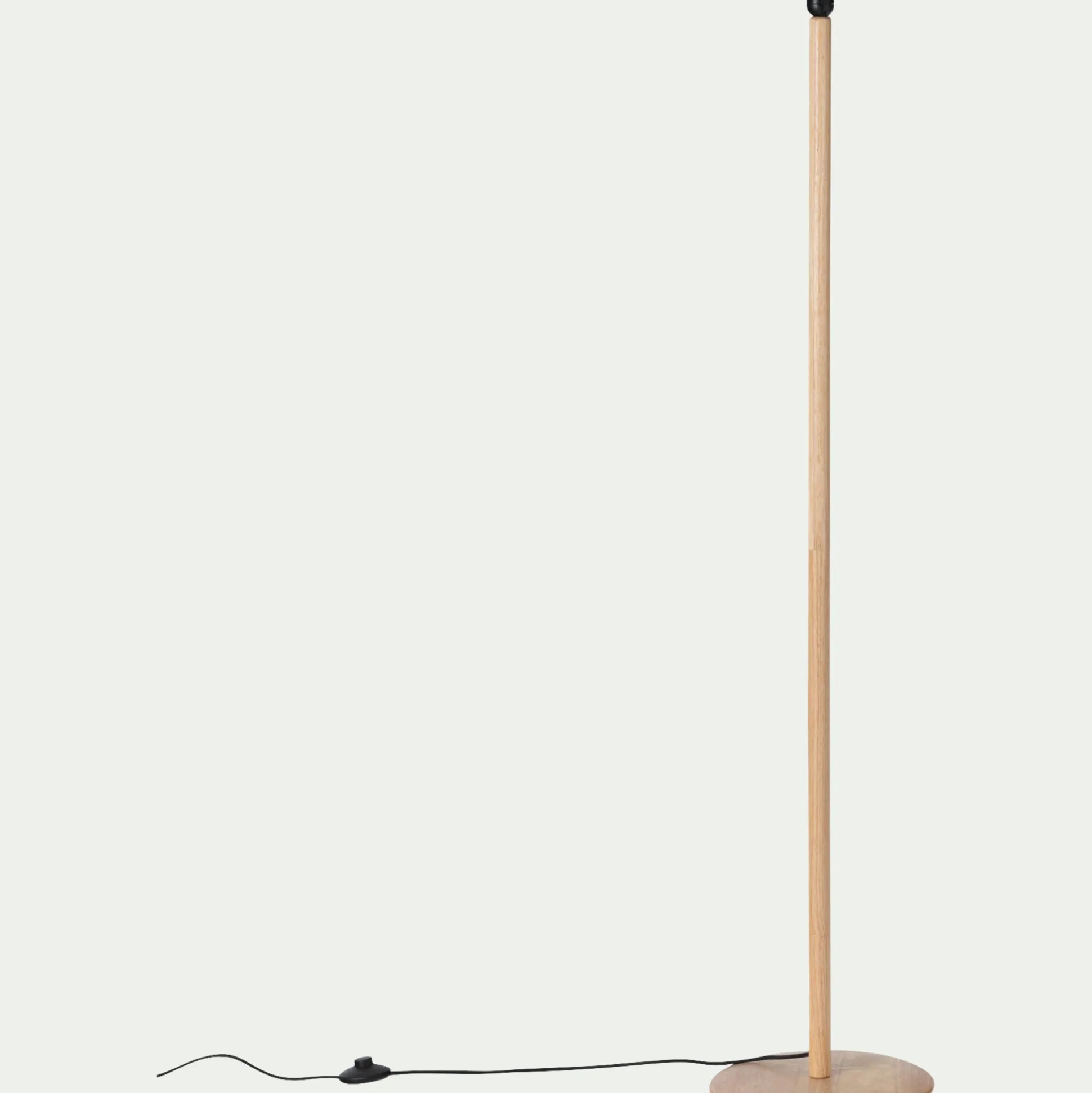 Pied de lampadaire en hévéa - bois clair H149cm