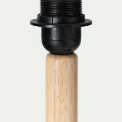 Pied de lampadaire en hévéa - bois clair H149cm