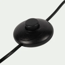 Pied de lampadaire en métal - H140cm noir