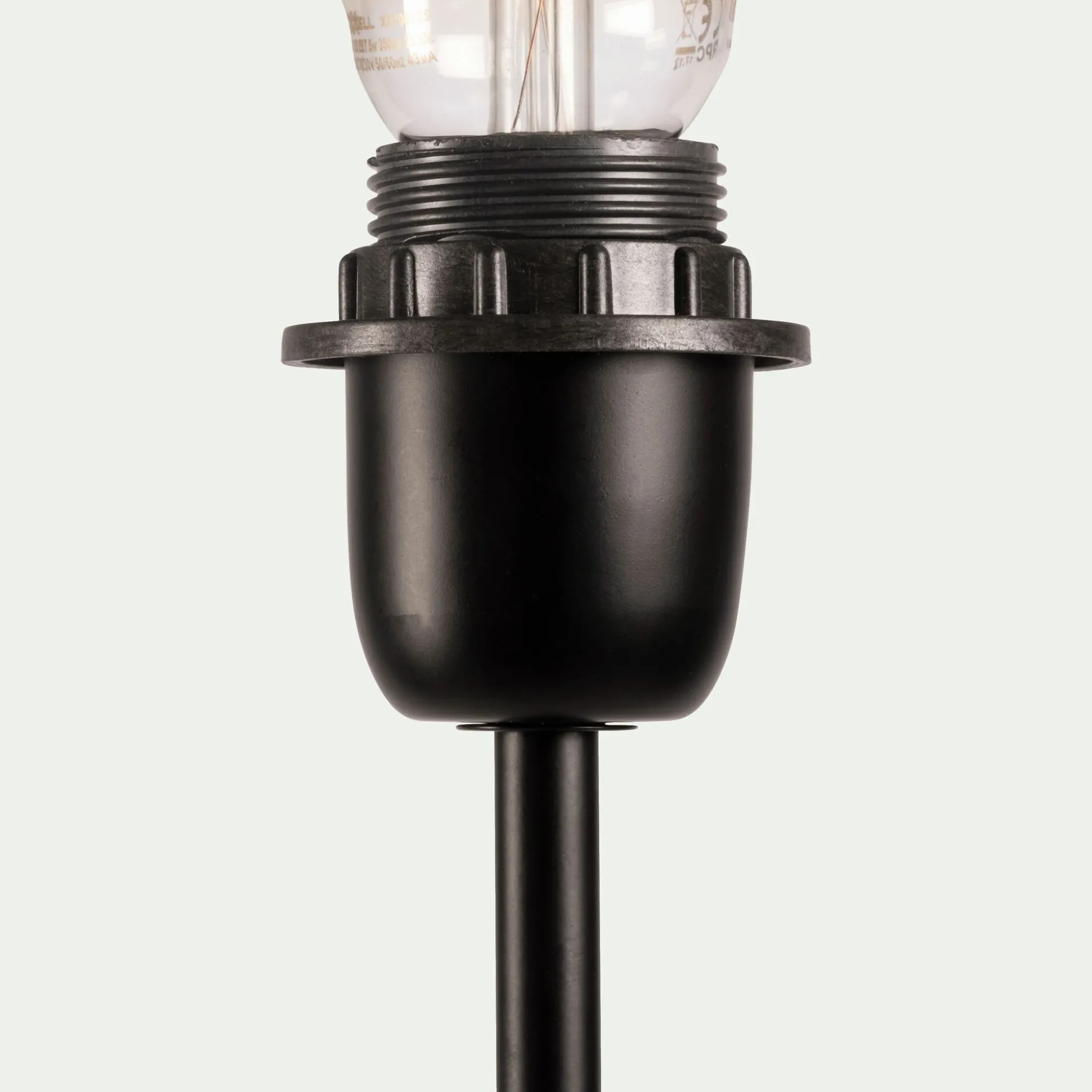 Pied de lampadaire en métal - H140cm noir