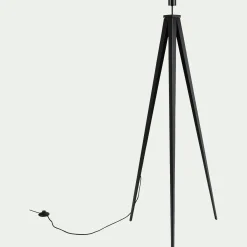 Pied de lampadaire en métal - noir H135cm