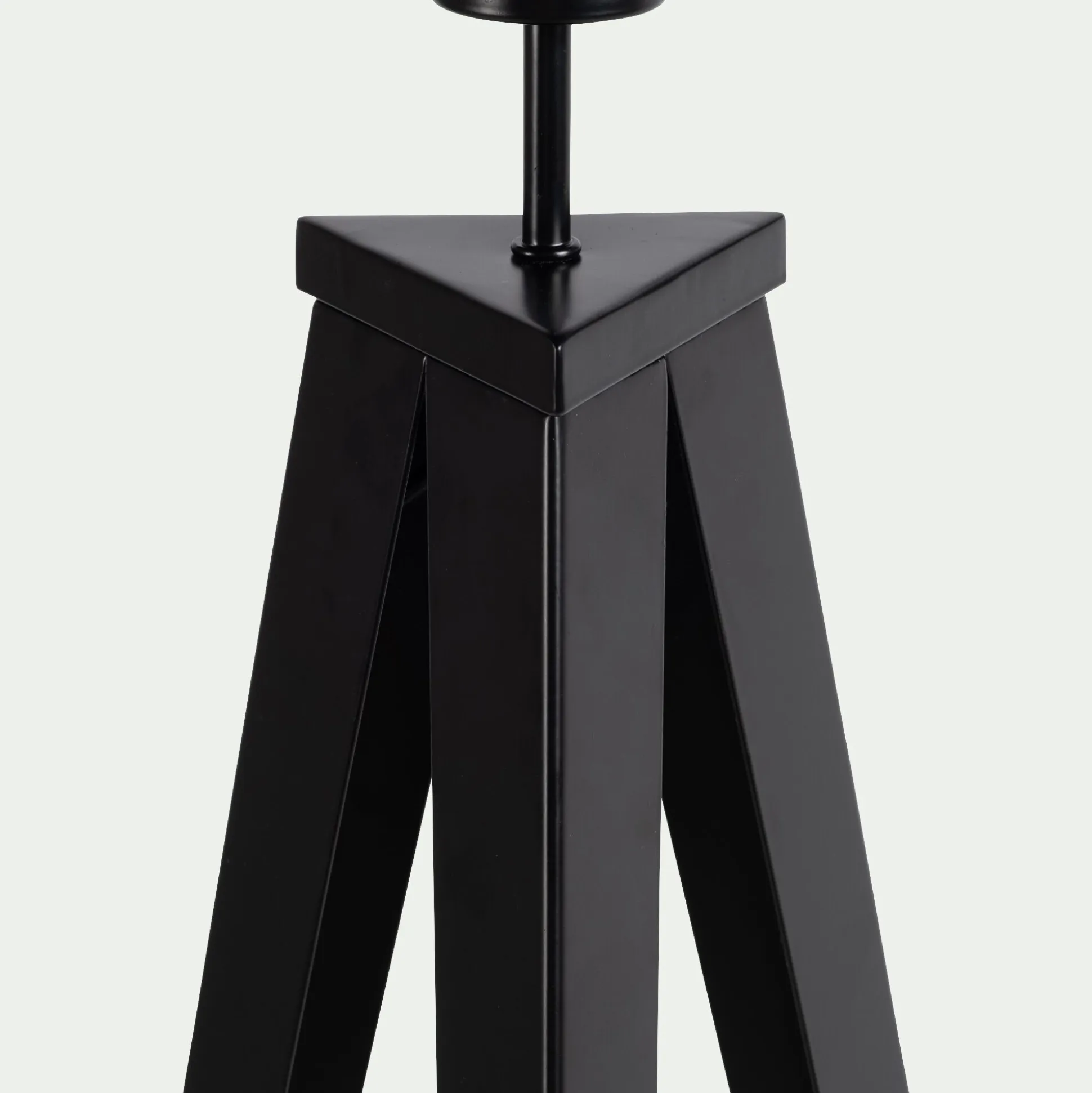 Pied de lampadaire en métal - noir H135cm