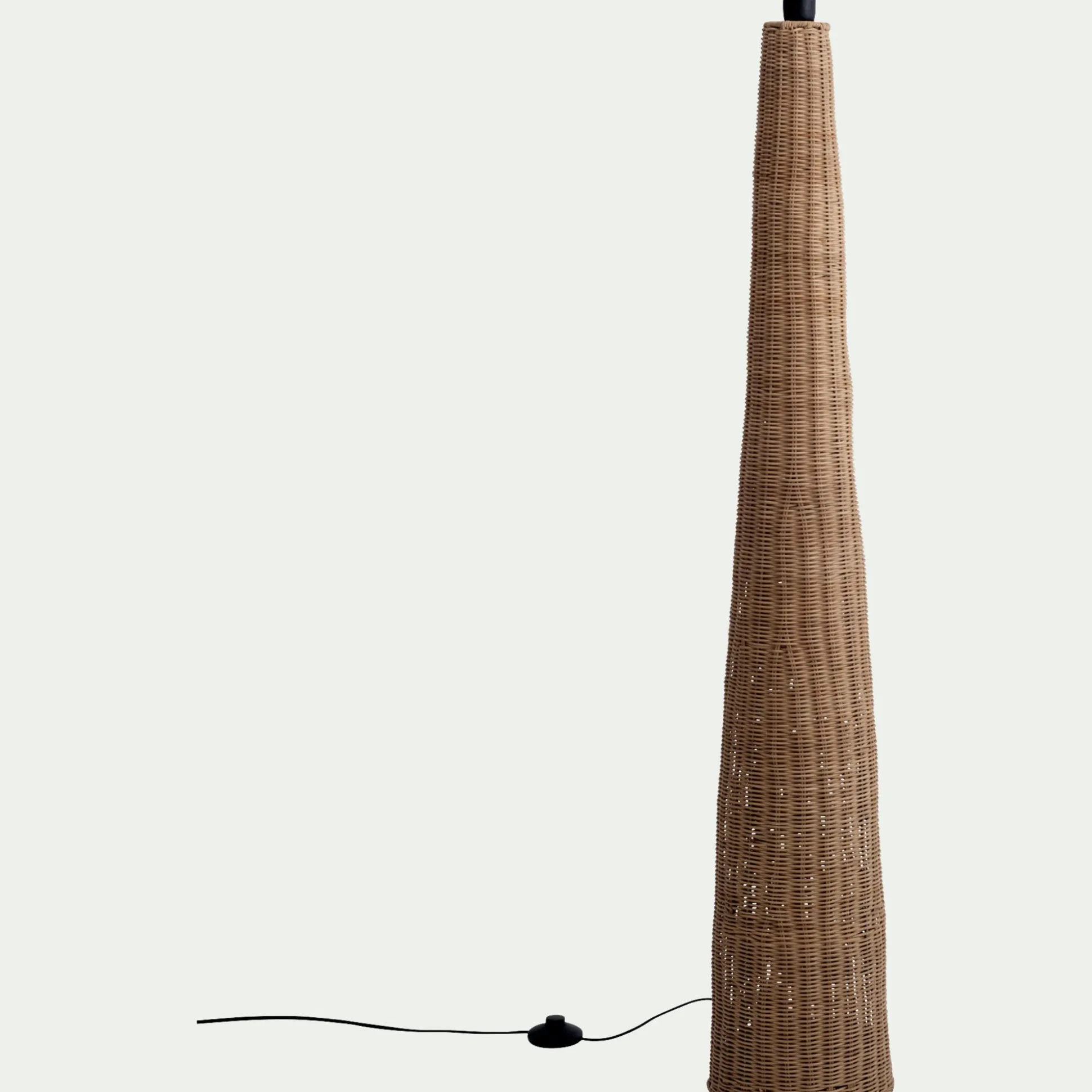 Pied de lampadaire en rotin H131cm - naturel