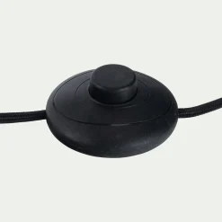 Pied de lampadaire électrifié en acier - doré H146cm