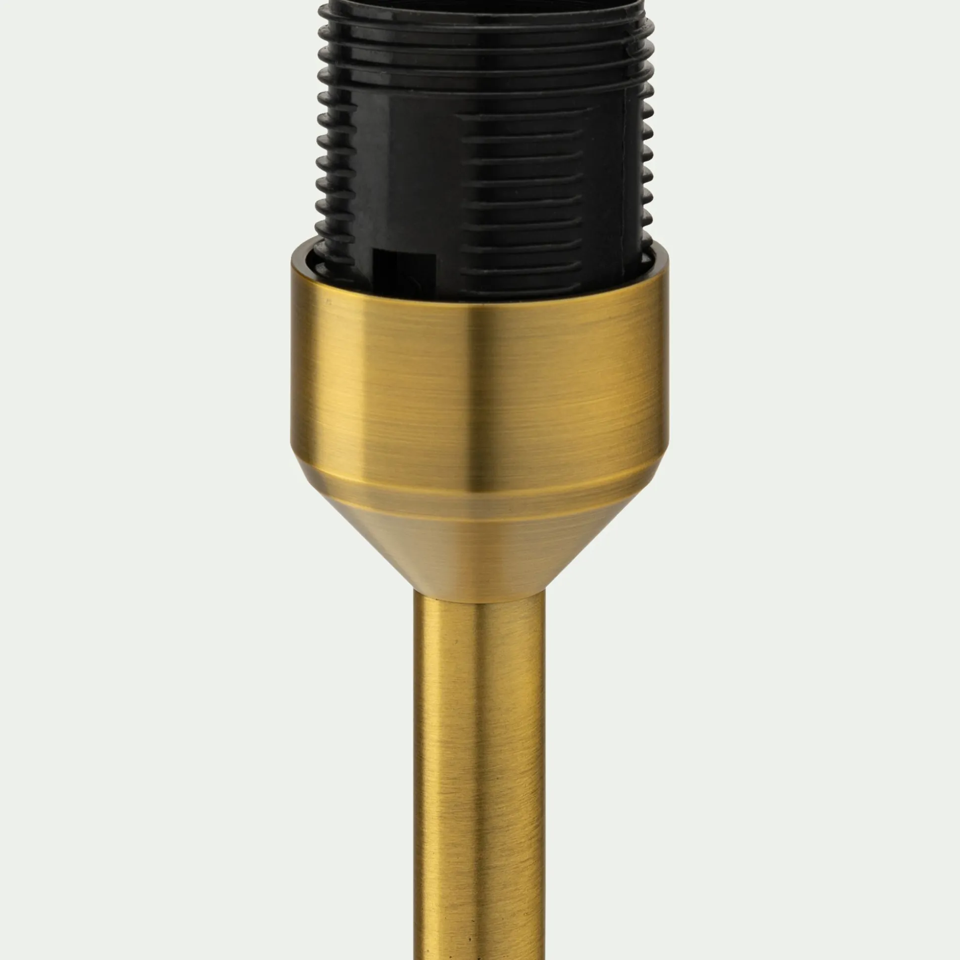 Pied de lampe électrifié en acier - doré H37,2cm
