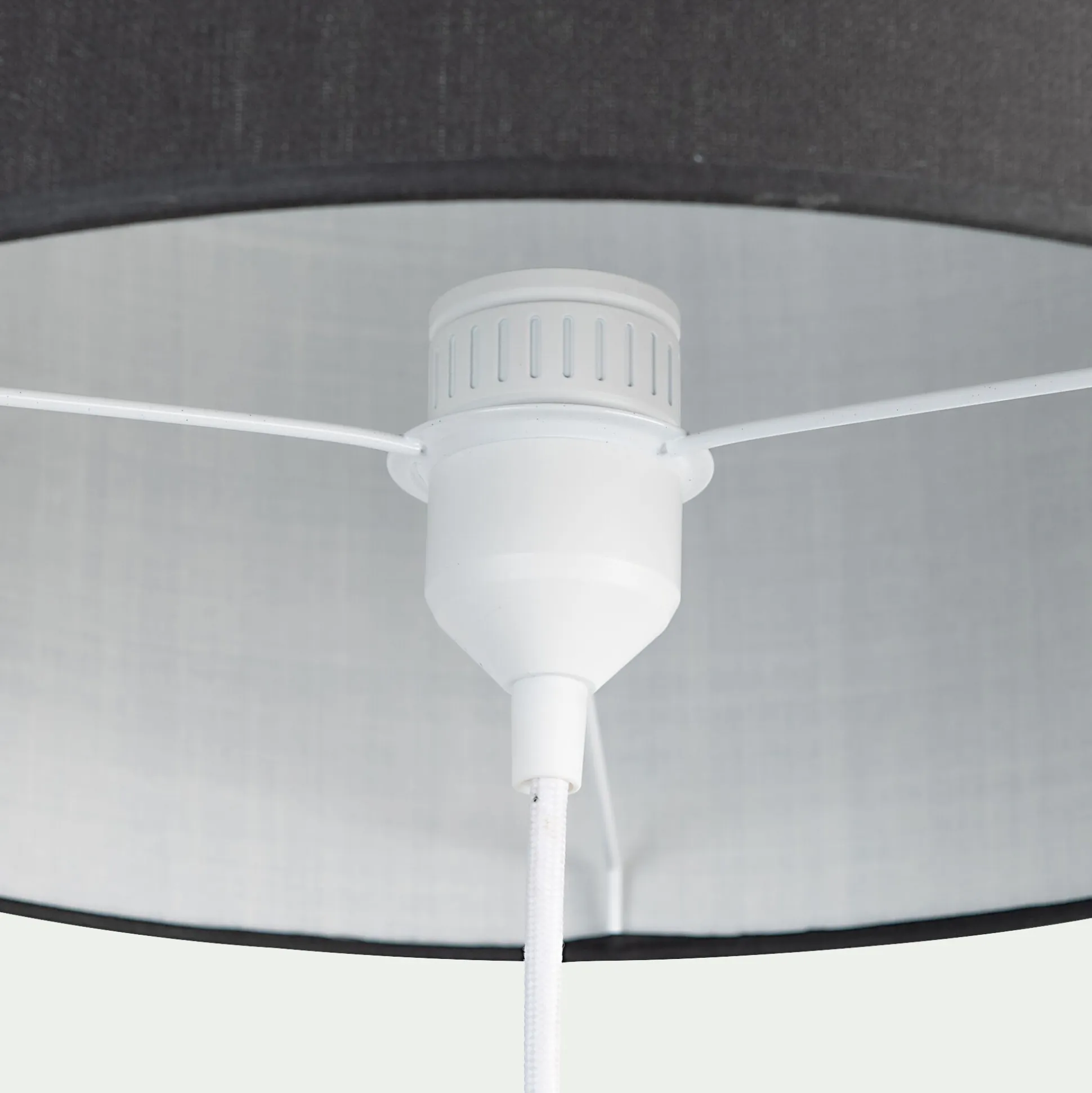 Pied de lampe à poser - blanc H37,5cm