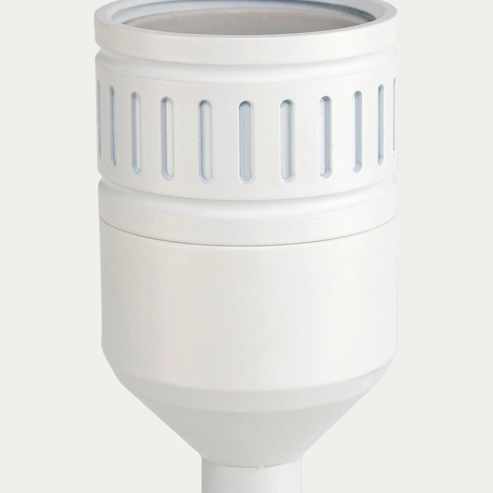 Pied de lampe à poser - blanc H37,5cm