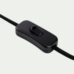 Pied de lampe à poser en métal effet bois clair H51,5cm - naturel