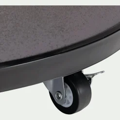 Pied de parasol en béton avec roulette 25kg - gris