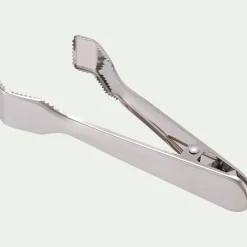 Pince à glaçons en inox - argenté